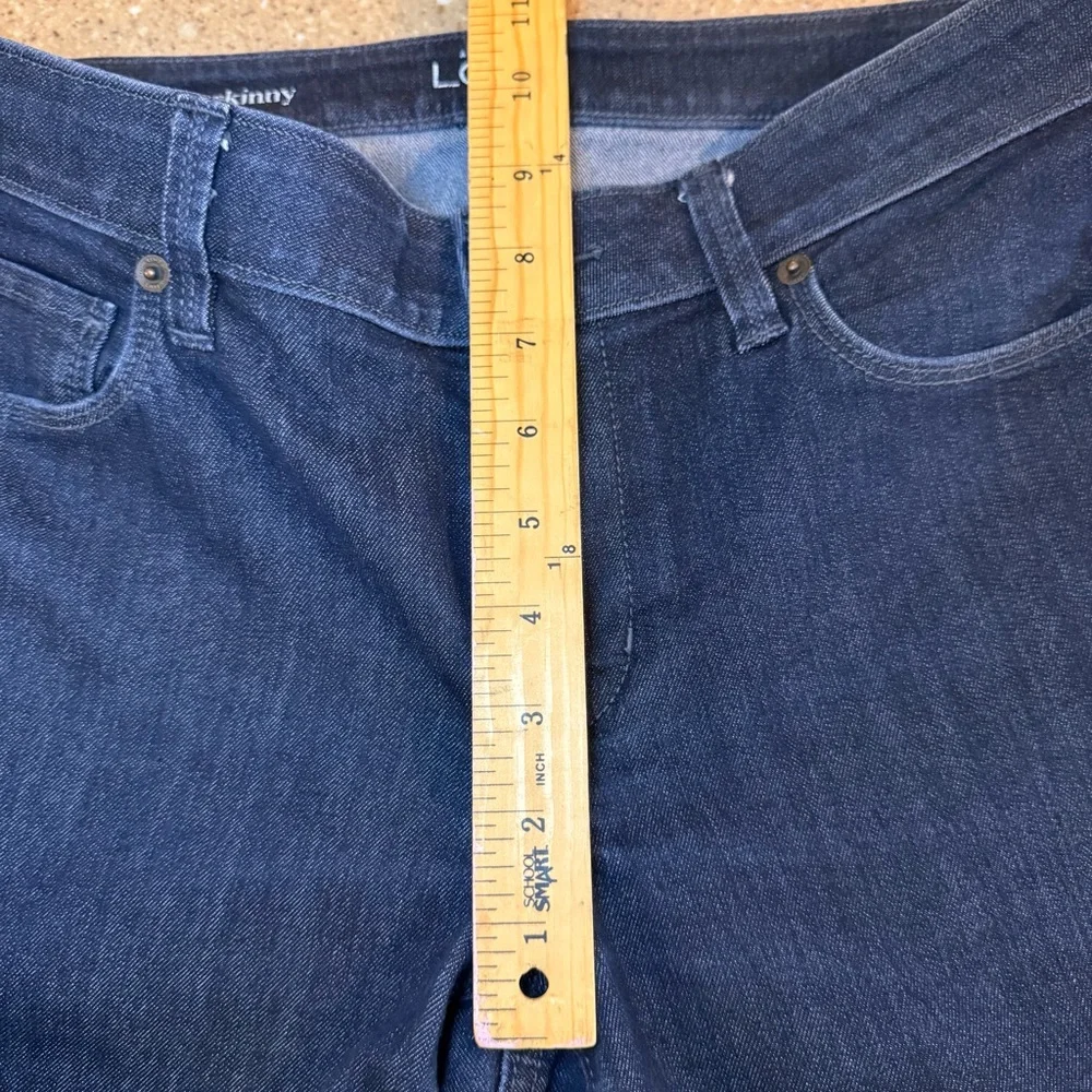 Ann Taylor Loft Dark Blue Curvy straight Jeans 29/8 - Picture 3 of 5